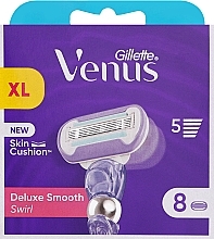 Духи, Парфюмерия, косметика Сменные кассеты для бритья, 8 шт. - Gillette Venus Deluxe Smooth Swirl 