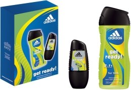 Духи, Парфюмерия, косметика Набор (sh/gel/250ml + deo/55g) - Adidas Get Ready for Him