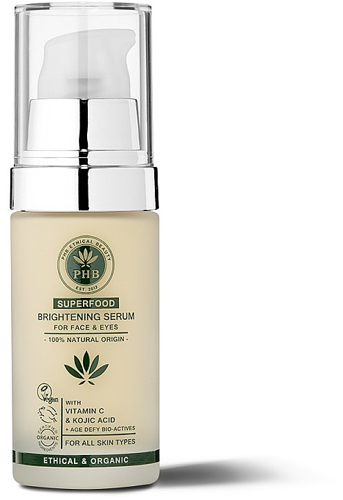 Сироватка для обличчя та очей з вітаміном С - PHB Ethical Beauty Superfood Vitamin C Face & Eye Serum — фото N1