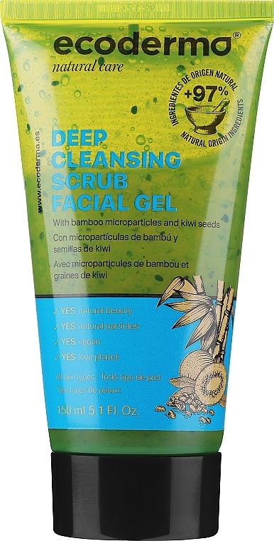 Гель-скраб для лица - Ecoderma Deep Cleansing Facial Scrub Gel — фото N1