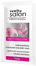 Оттеночный шампунь для волос - Venita Salon Professional Anti-Yellow Shampoo For Blond And Grey Hair (пробник) — фото N2