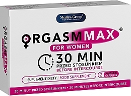 Капсулы для повышения женского либидо - Medica-Group Orgasm Max For Women — фото N1