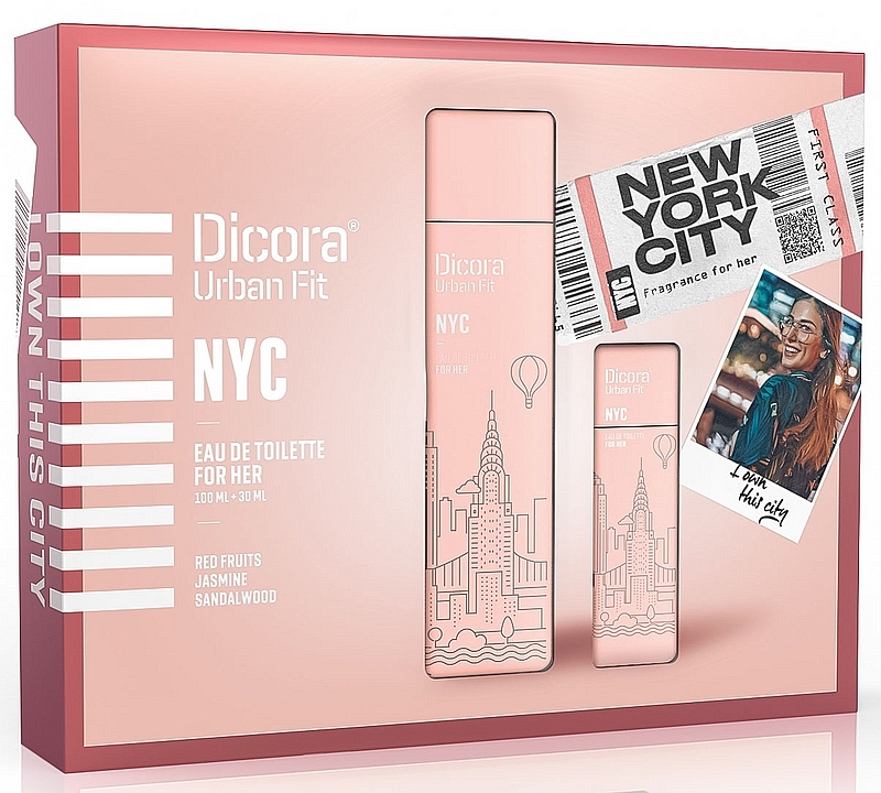 Dicora Urban Fit NYC For Her Set - Набір (edt/100ml + edt/30ml) — фото N1