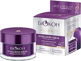 Крем для обличчя - Биокон Age & Beauty Hyaluron Aqua 40+ — фото N1