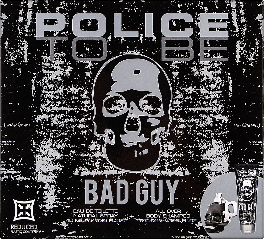 Police To Be Bad Guy - Набор (edt/40ml + b/shm/100ml) — фото N1