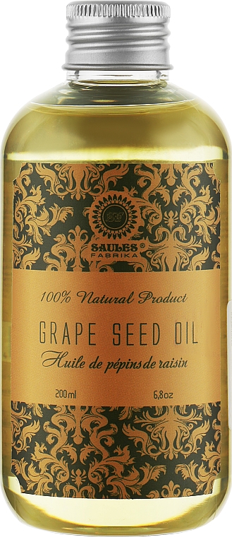 Олія для тіла "Виноград" - Saules Fabrika Grapeseed Oil — фото N1