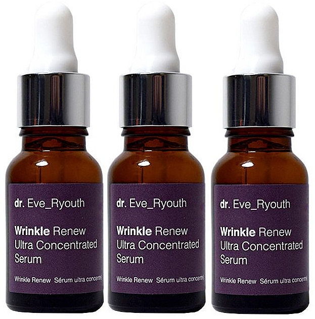 Набор "Сыворотка для лица" - Dr. Eve_Ryouth Wrinkle Renew Ultra Concentrated Serum (serum/3x15ml) — фото N1