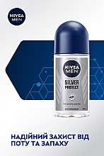 Антиперспірант "Срібний захист", кульковий- NIVEA MEN Silver Protect Anti-Perspirant — фото N4