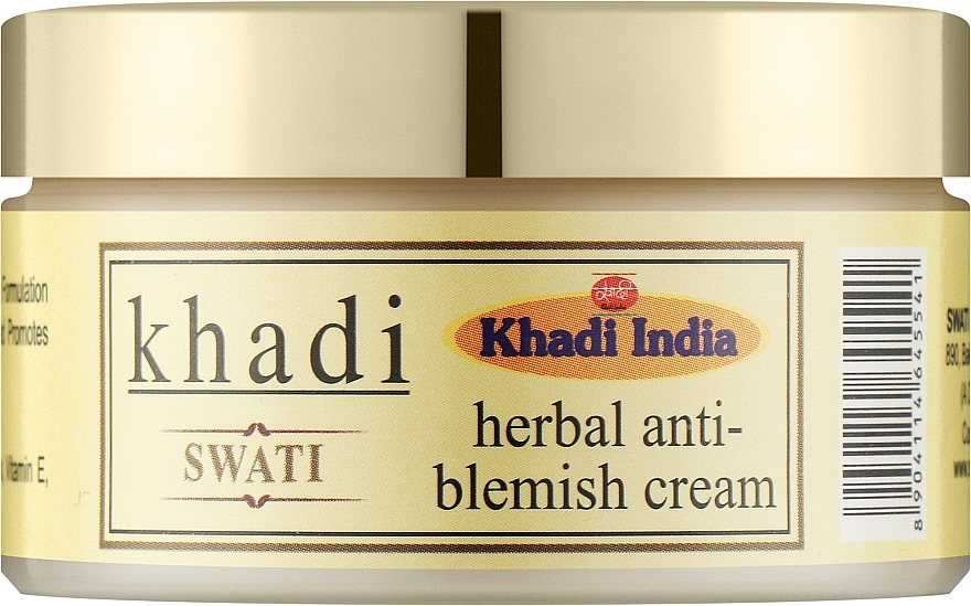 Аюрведический крем против пигментных пятен - Khadi Swati Ayurvedic Anti-Blemish Cream — фото N1