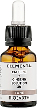 Сыворотка для лица "Кофеин + Женьшень 3%" - Bioearth Elementa Tone Caffeine + Ginseng Solution 3% — фото N3