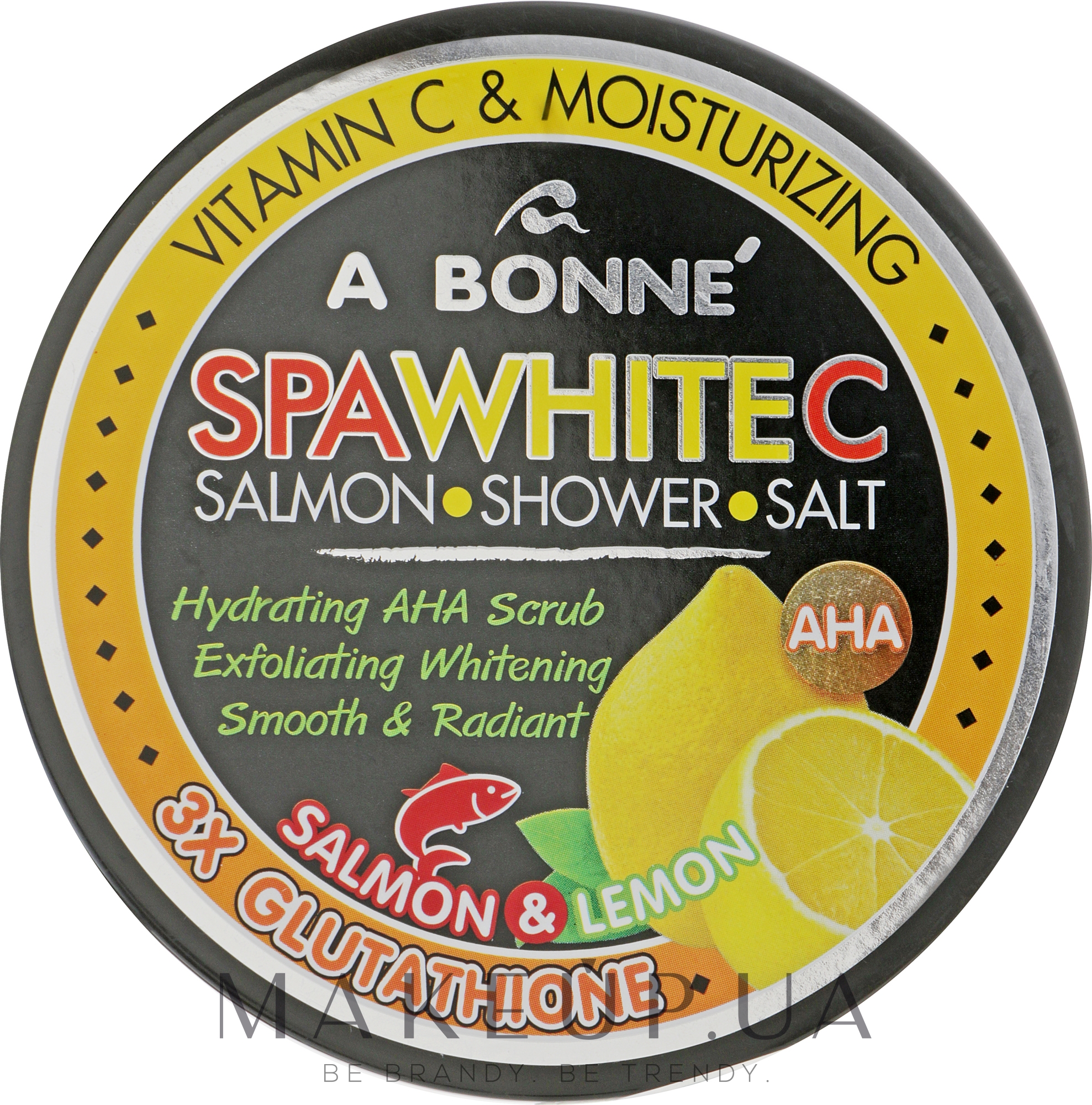 Скраб-сіль для душу з білим лососем - A Bonne Spa White Salmon Shower Salt — фото 350ml
