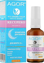 Крем ночной для лица 35+ - Agor Notte Recupero Night Face Cream — фото N2