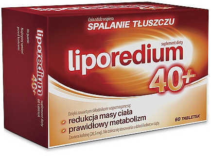 Дієтична добавка для зниження ваги 40+ - Aflofarm Liporedium 40+ — фото N1