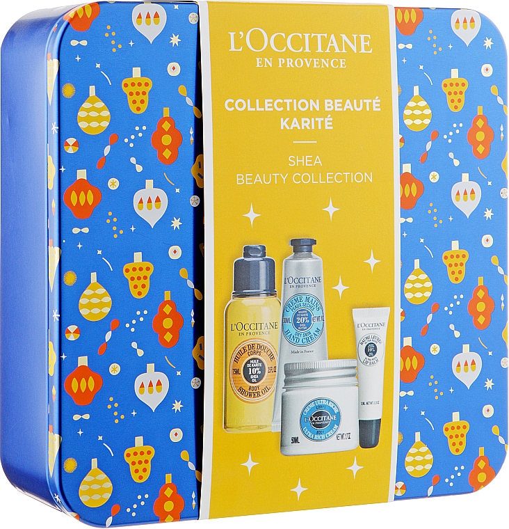 Набір - L'Occitane Shea Butter (cr/50ml + h/cr/10ml + lip/balm/12ml + b/oil/35ml + box)