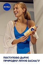 Увлажняющий лосьон "Упругость и сияние кожи" - NIVEA Q10 Firming + Radiance Gradual Tan Moisturiser — фото N4