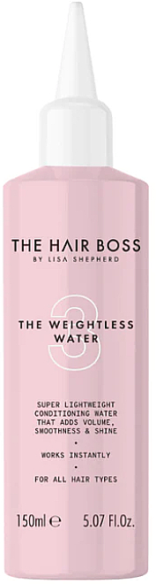 Жидкий кондиционер для волос - The Hair Boss The Weightless Water — фото N1
