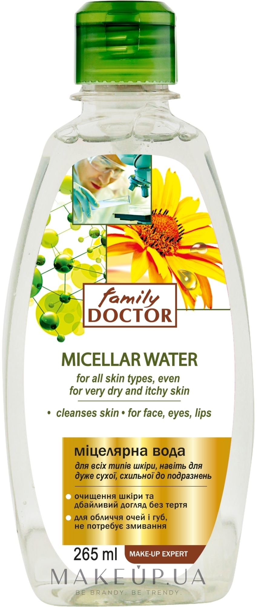 Міцелярна вода для всіх типів шкіри - Family Doctor — фото 265ml
