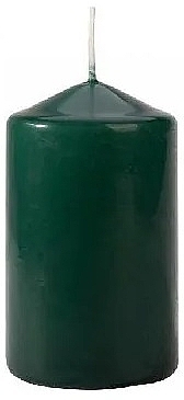Свічка циліндрична 60x100 мм, зелена - Bispol — фото N1