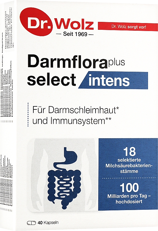 Пробіотики після антибіотиків - Dr. Wolz Darmflora Plus Select Intens