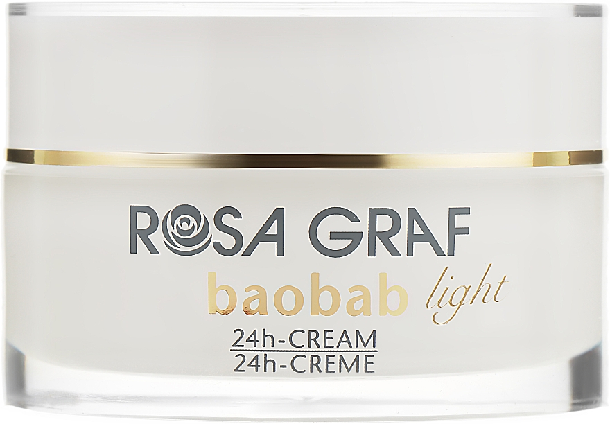 Легкий омолаживающий крем с экстрактом плодов баобаба и Q10 - Rosa Graf Baobab Light 24h Cream — фото N1