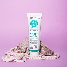 Сонцезахисний крем SPF50 - Dhyvana SUN Mineral Anti-Aging Cream — фото N2