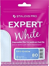 Змінні файли для педикюрної тертки, 80 грит - Staleks Pro Expert White — фото N1