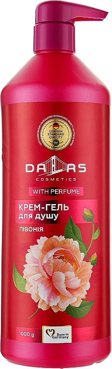 Крем-гель для душу "Півонія" - Dalas Cosmetics — фото N2