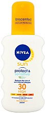 Духи, Парфюмерия, косметика Солнцезащитный спрей - NIVEA Sun Protect & Sensitive Spray SPF 30