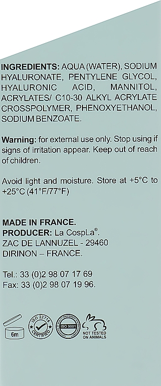Зволожувальна сироватка з гіалуроновою кислотою - La Cospla Hyaluronic Acid Serum — фото N3