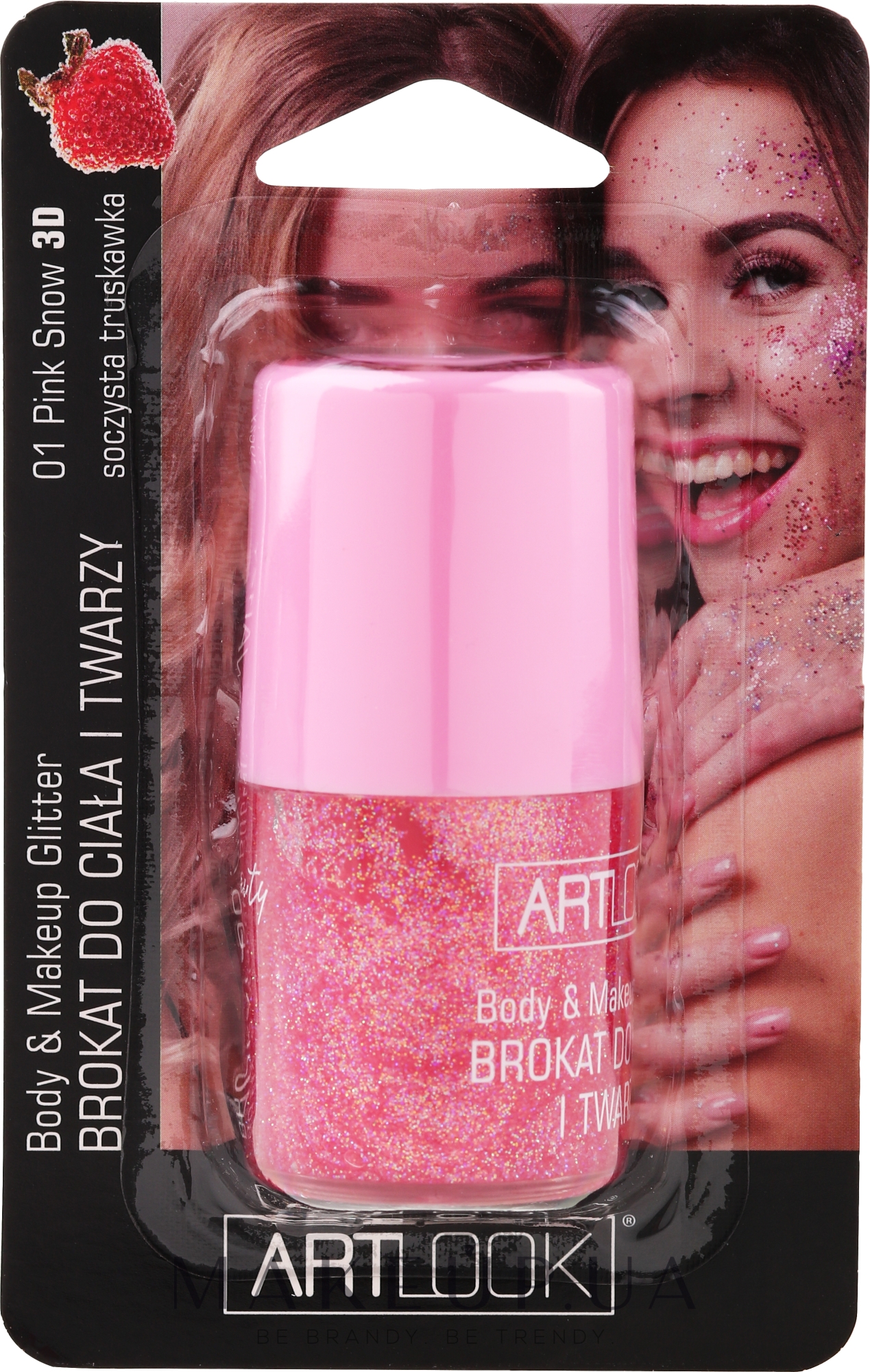 Глітер для обличчя й тіла - Artlook Body & Make Up Glitter — фото 01 - Pink Snow