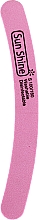 Пилочка для ногтей "Банан" 100/180, розовая - SunShine — фото N1