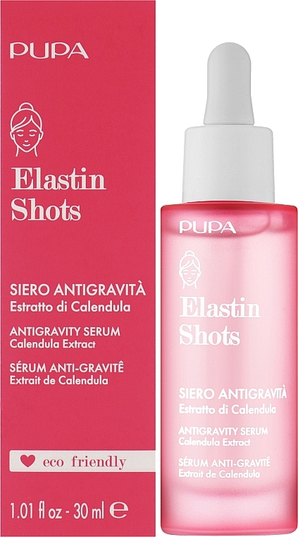 Антигравитационная сыворотка для лица - Pupa Elastin Shots Antigravity Serum — фото N2