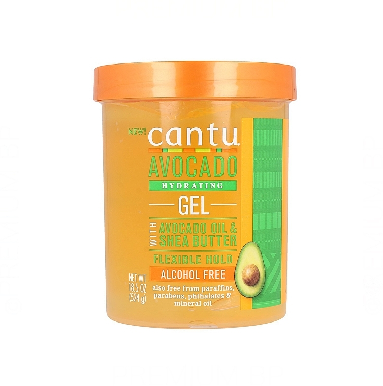 Увлажняющий гель для укладки волос с авокадо - Cantu Avocado Hydrating Styling Gel — фото N1