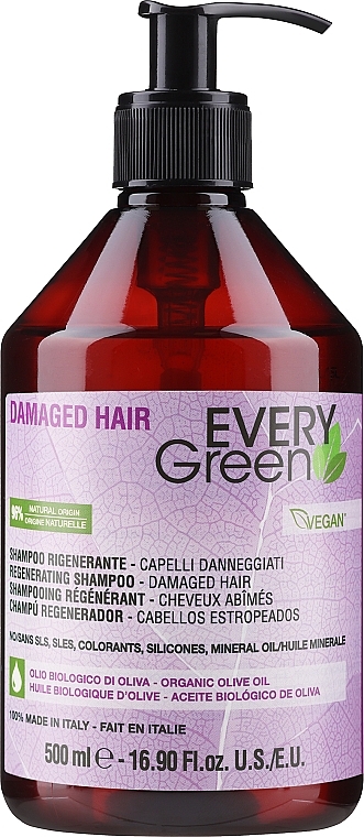 Шампунь восстанавливающий - EveryGreen Damaged Hair Shampoo — фото N3