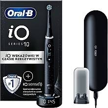 Электрическая зубная щетка, черная в крапинку - Oral-B iO Series 10 Black — фото N2