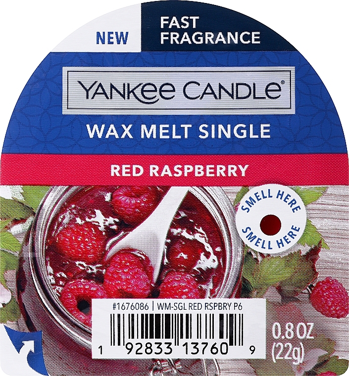 Ароматичний віск - Yankee Candle Red Raspberry Wax Melt — фото N1