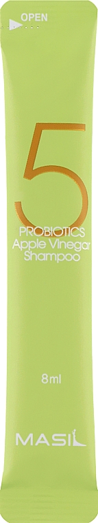 М'який безсульфатний шампунь з пробіотиками та яблучним оцтом - Masil 5 Probiotics Apple Vinegar Shampoo (пробник)