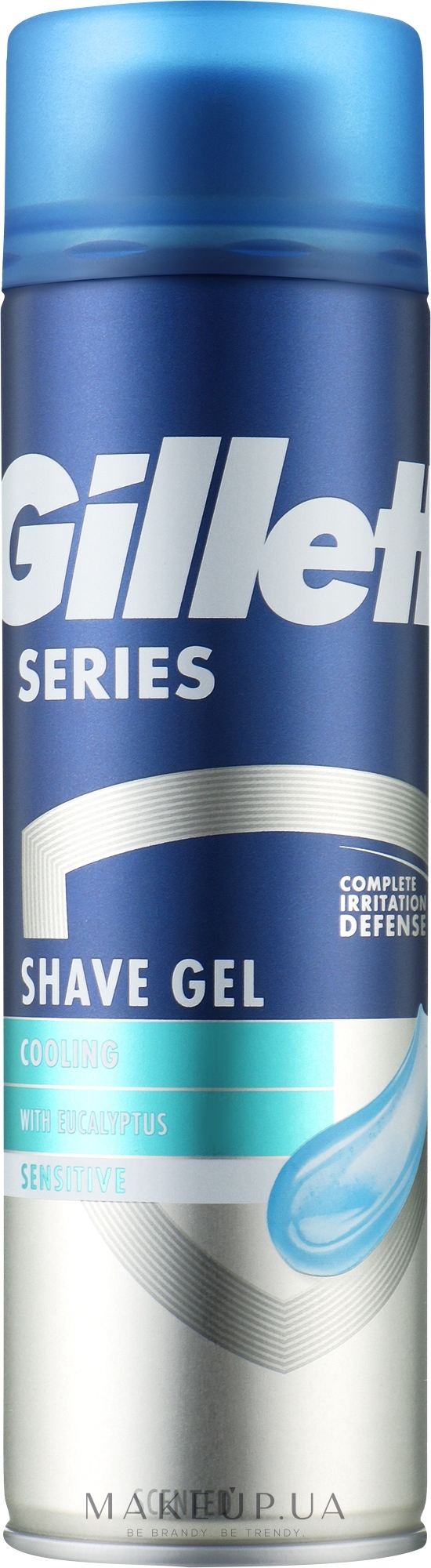 Гель для бритья для чувствительной кожи - Gillette Series 3X Sensitive Skin Shave Gel for Men — фото 200ml
