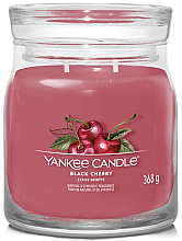 Ароматическая свеча в банке "Black Cherry", 2 фитиля - Yankee Candle Singnature  — фото N1