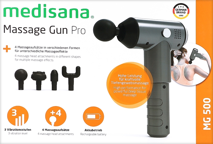Массажер Gun Pro - Medisana Gun Pro MG 500 — фото N1