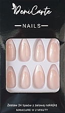 Духи, Парфюмерия, косметика Типсы миндаль, 24 шт - Deni Carte Nails 7127