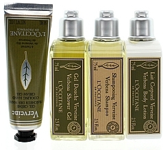 Парфумерія, косметика Набір - L'Occitane Verbena Escape Travel Set (shm/75ml + sh/gel/75ml + b/lot/75ml + h/cr/30ml)