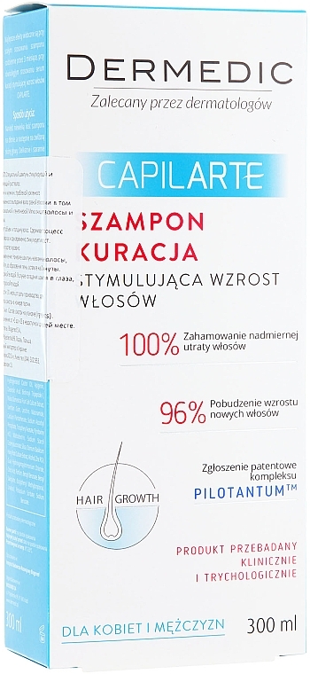 УЦІНКА Шампунь для стимулювання та поновлення росту волосся - Dermedic Capilarte * — фото N3