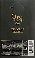 Осветляющий порошок с кератином, голубой - Fanola Oro Therapy Color Keratin — фото N1