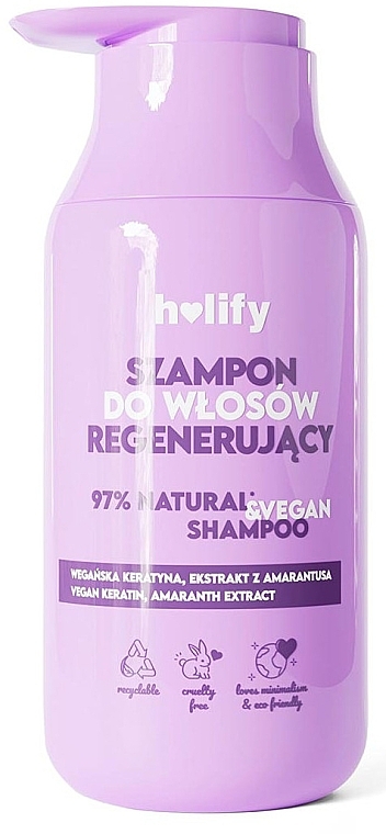Восстанавливающий шампунь против выпадения волос - Holify Regenerating Anti-Hair Loss Shampoo — фото N1