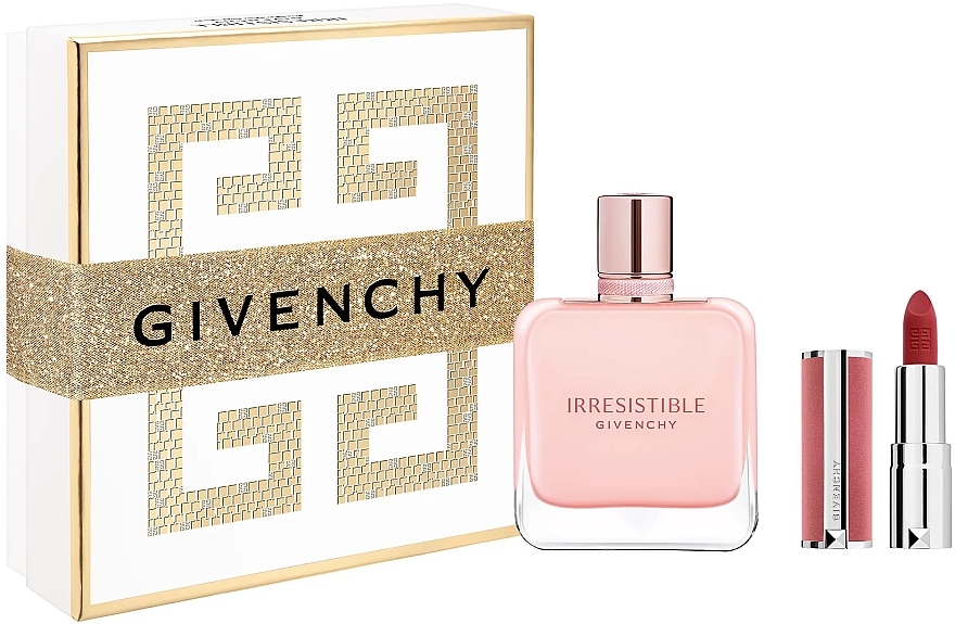 Givenchy Irresistible Rose Velvet Gift Set - Набір (edp/50ml + lipstick/mini/1.5g) — фото N1