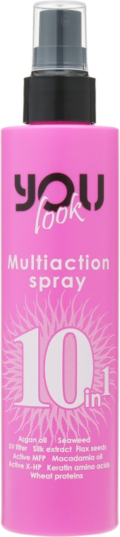 Мультиспрей мгновенного действия 10 в 1 - You Look Professional Multiaction Spray 10 in 1 Pink