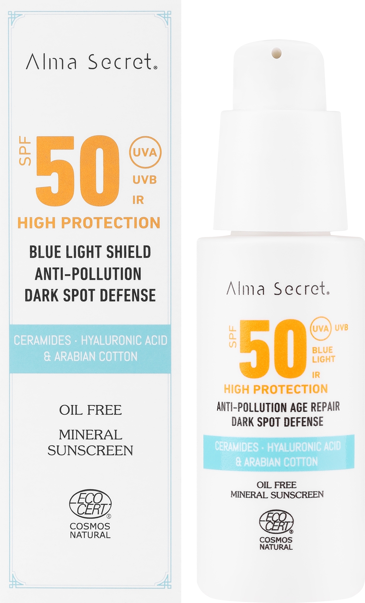 Крем для обличчя з високим ступенем захисту від сонця SPF50 - Alma Secret Face Cream With High Sun Protection Spf50 — фото 50ml