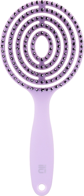 Щетка для волос, сиреневая - Ilu Lollipop Round Detangling Vent Brush — фото N1