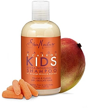 Детский экстрапитательный шампунь для волос "Манго и морковь" - Shea Moisture Mango & Carrot Kids Extra-Nourishing Shampoo — фото N4